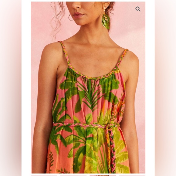 FARM Rio Sunrise Scenario Halter Dress - Picture 9 of 11
